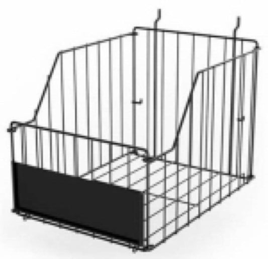BLKWirePaint Roller Bin