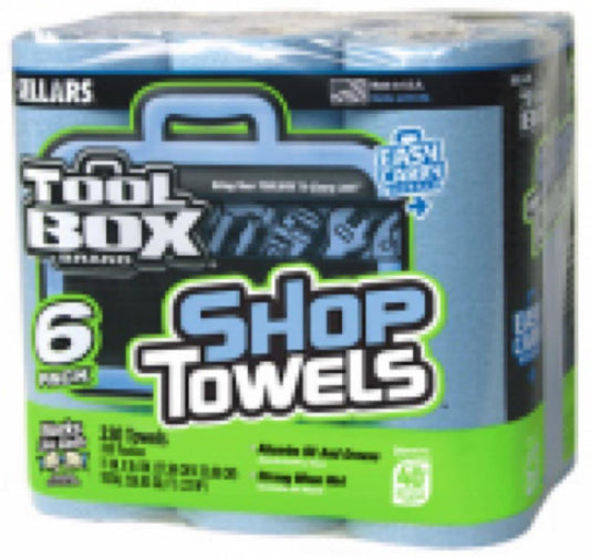 Tool 6PK BLU Shop Towel