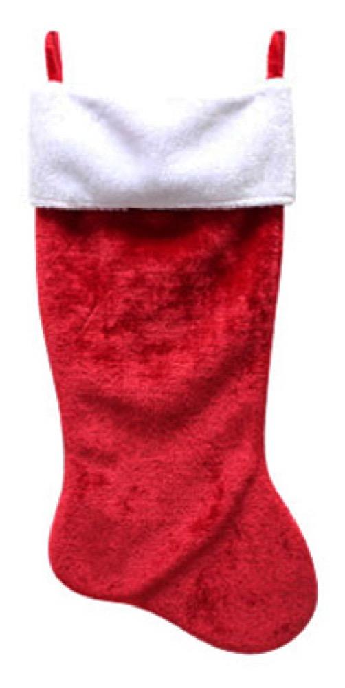 35" RED Plush Stocking