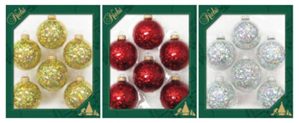 6PK Spangle Ornament