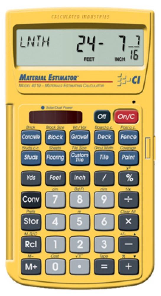 Material Est Calculator