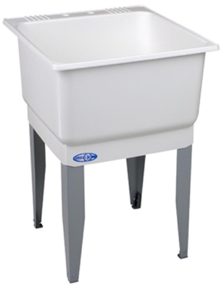 23x25 WHT SGL Laun Tub