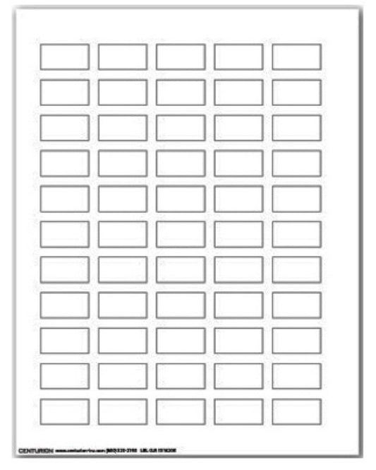 10Sheet CLR Adhes Label