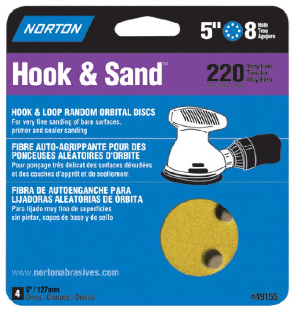 4PK 5" 220G Hook Disc