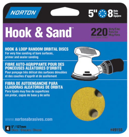 4PK 5" 220G Hook Disc