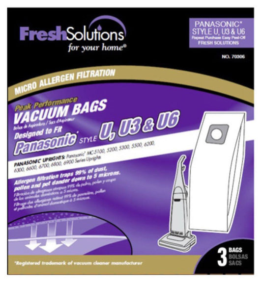 Panasonic 3PK U Vac Bag