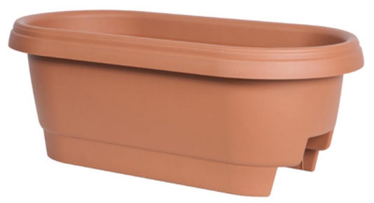 24" Clay Rail Planter