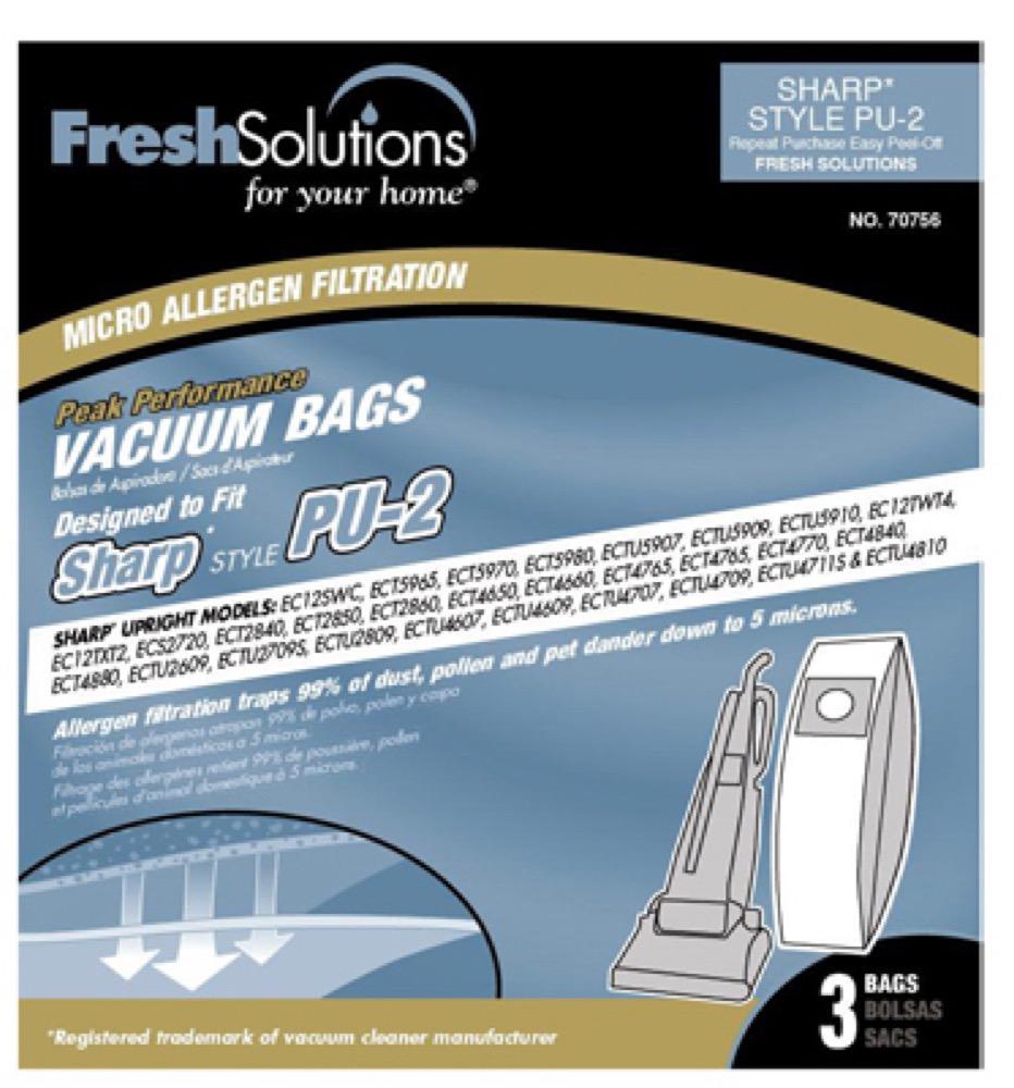 Sharp 3PK PU-2 Vac Bag