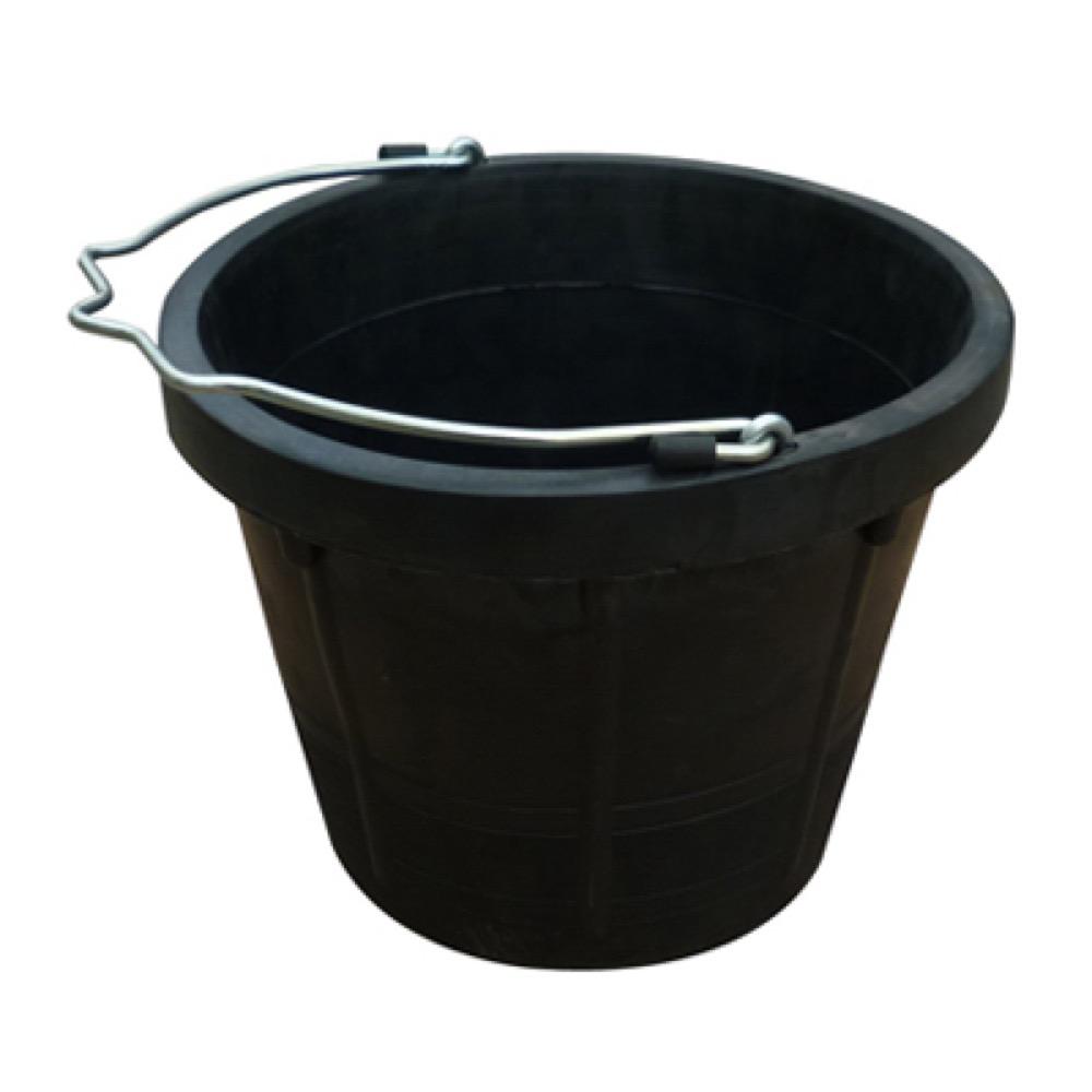 MR 12QT BLK Rubb Bucket