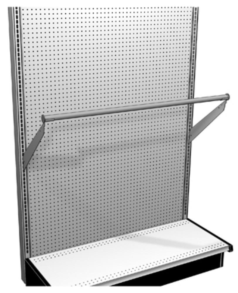 48x14WHT Upslop HangRod