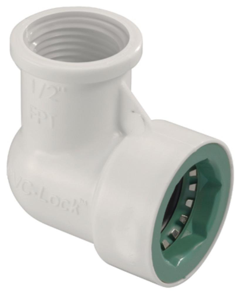 1/2PVCx1/2 FPT Elbow