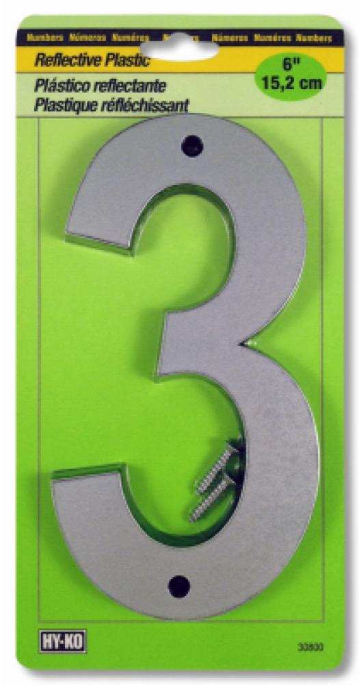 6" Reflect Plas #3/Trim