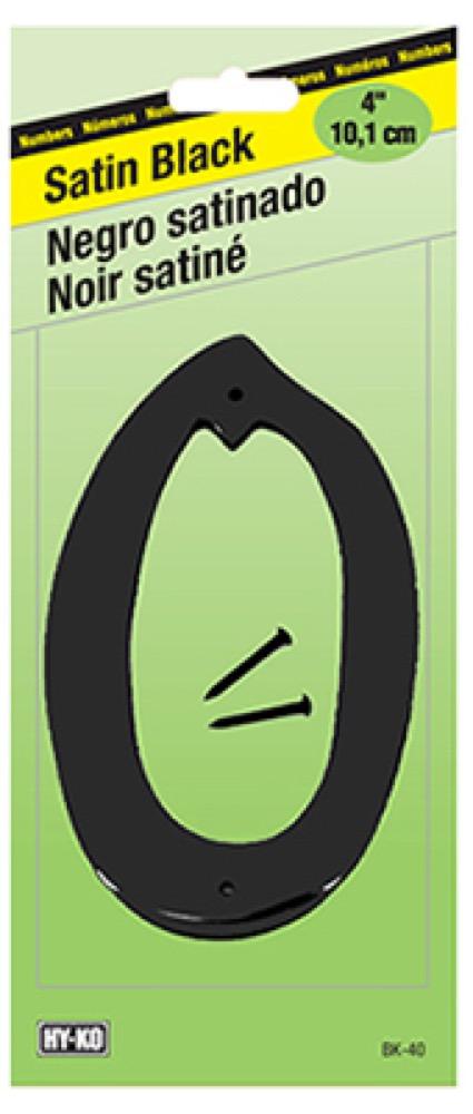 4" Zinc #0 BLK/Nails