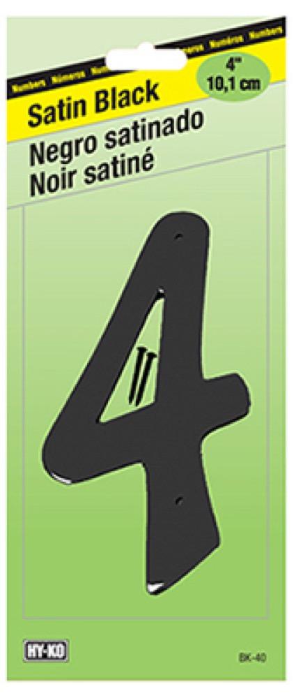 4" Zinc #4 BLK/Nails