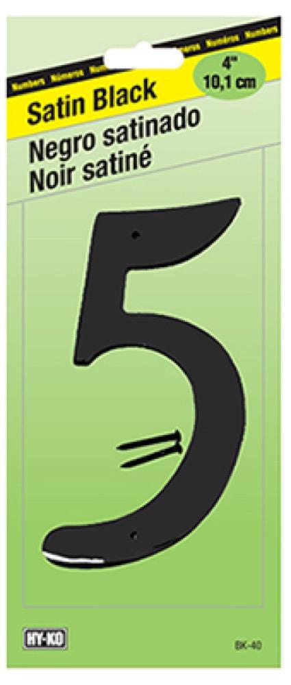 4" Zinc #5 BLK/Nails