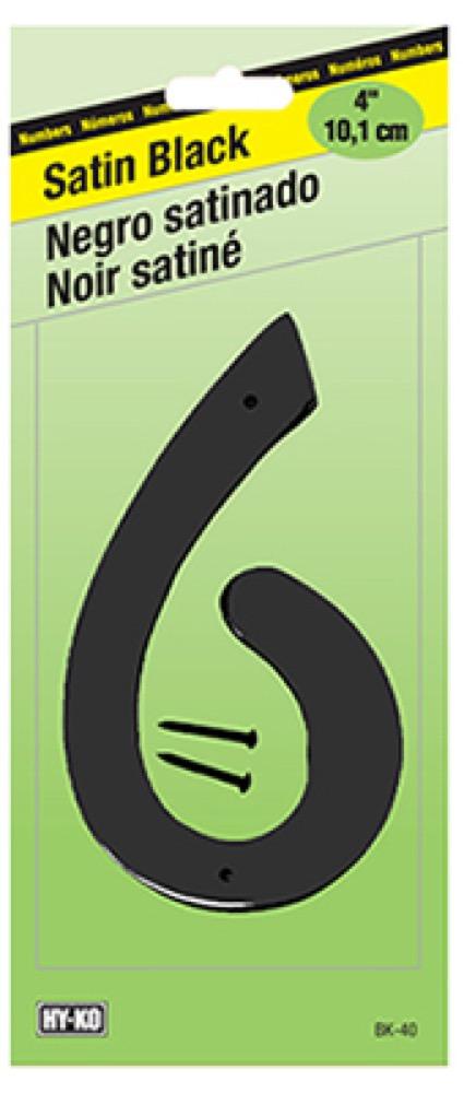 4" Zinc #6 BLK/Nails