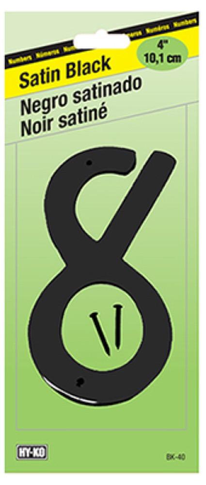 4" Zinc #8 BLK/Nails