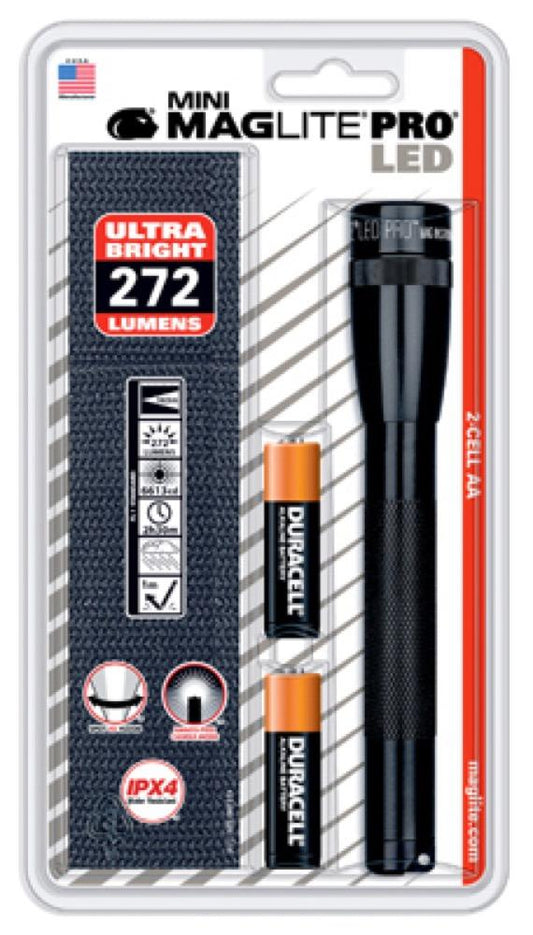 BLK 2AA LED Flashlight