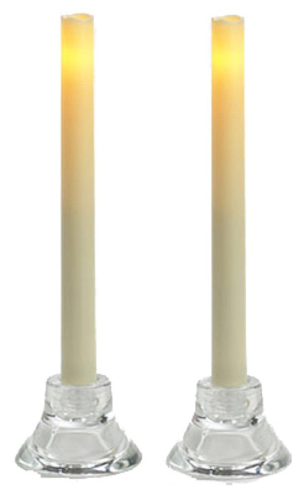 2PK 9"CRM Taper Candle