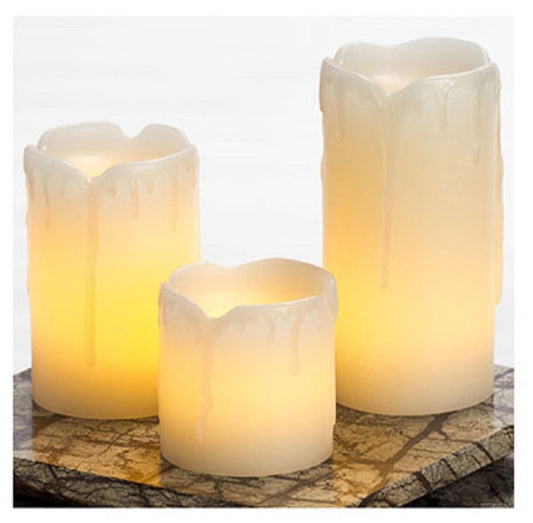 3PK Mini Pillar Candle