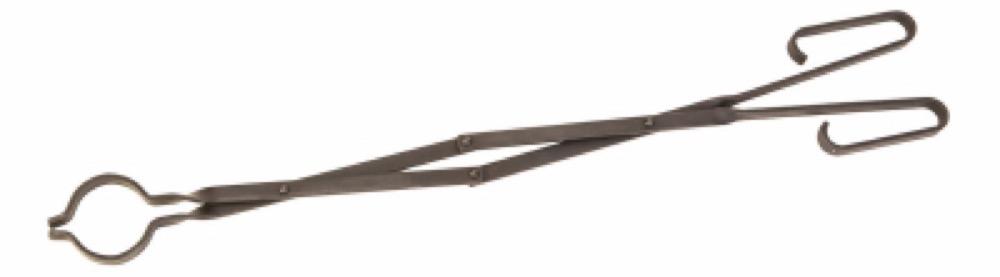 33" BLK Fireplace Tongs