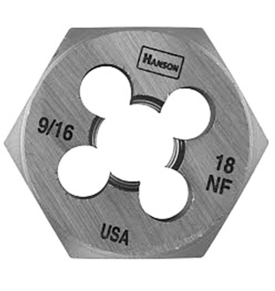 9/16x18 NF Hex Die