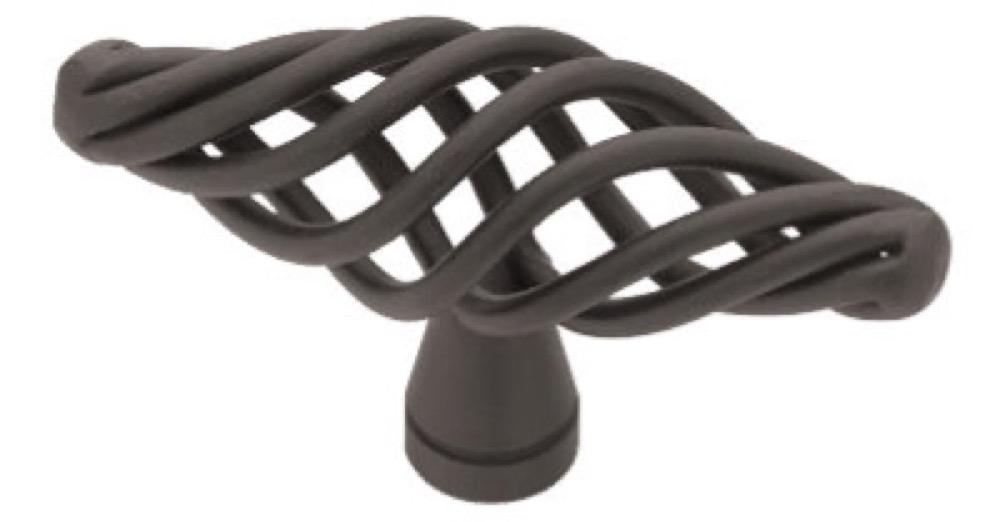 2-1/2" BLK Birdcag Knob