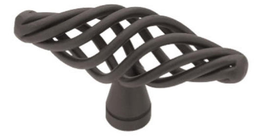 2-1/2" BLK Birdcag Knob