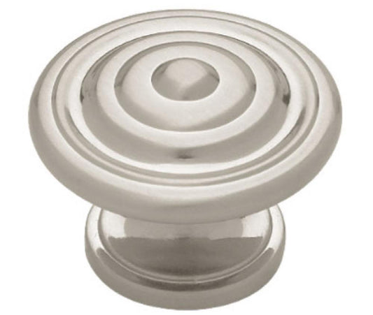 1-3/8" Sat NI RND Knob