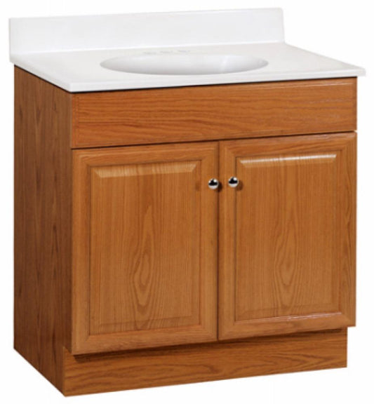 30W" Oak Combo Vanity