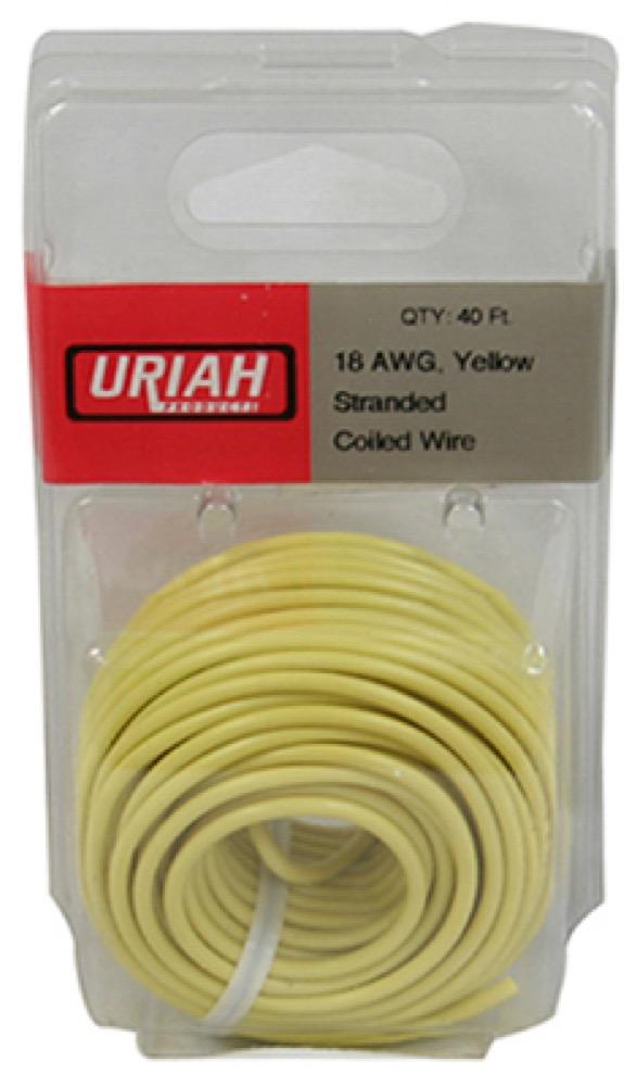 40' YEL 18AWG Prim Wire