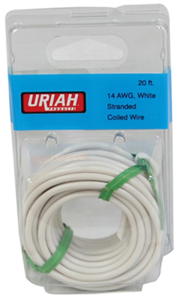 20' WHT 14AWG Prim Wire