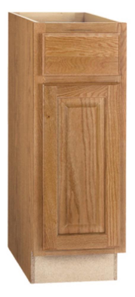12" Oak Base Cabinet