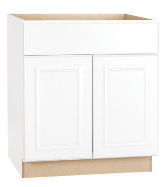 30" WHT Base Cabinet