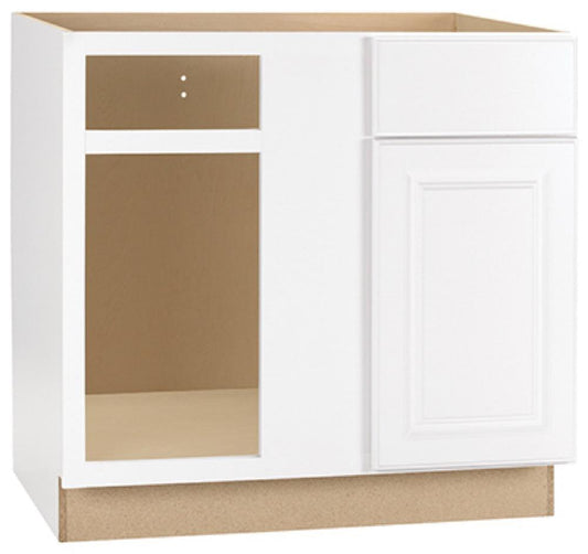 36"WHT Corn Bas Cabinet