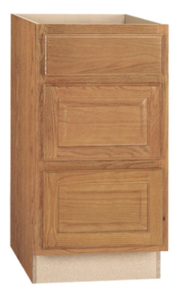 18"Oak Draw Bas Cabinet