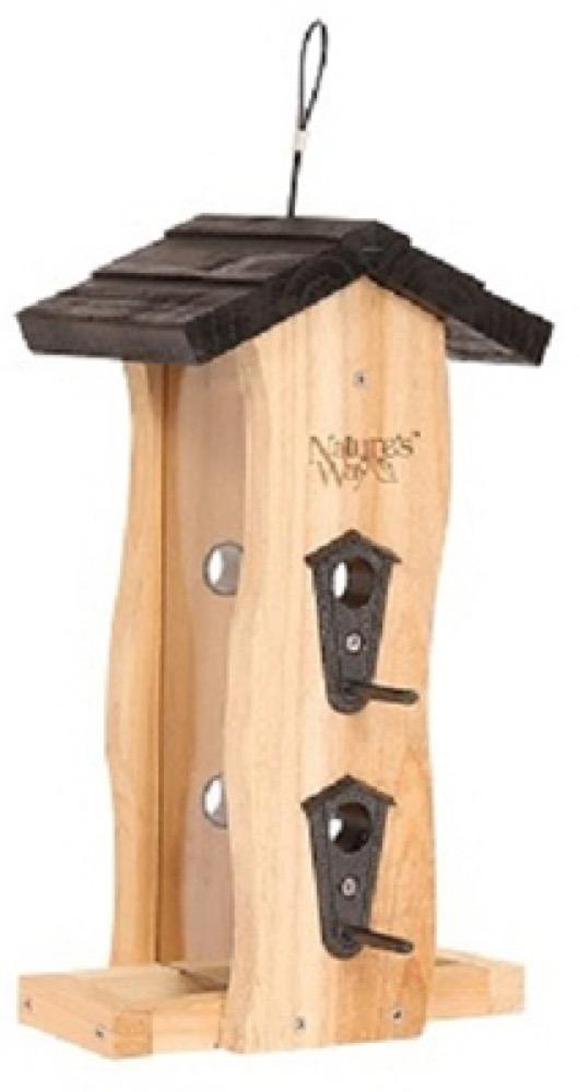 Cedar Wave Bird Feeder