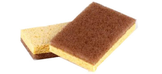 2PK Waln Scubber Sponge