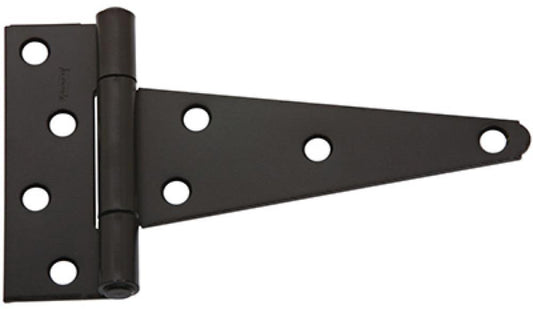 2PK 6" BLK HVY T-Hinge