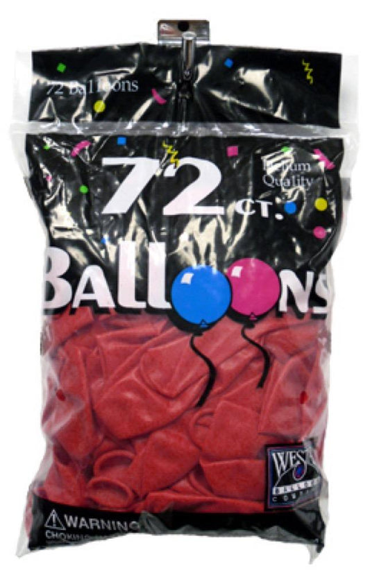 72CT Cherry RED Balloon