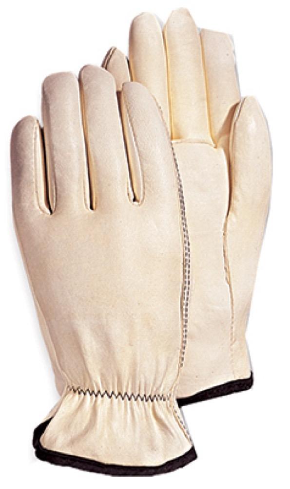 MED WHT Goatskin Glove