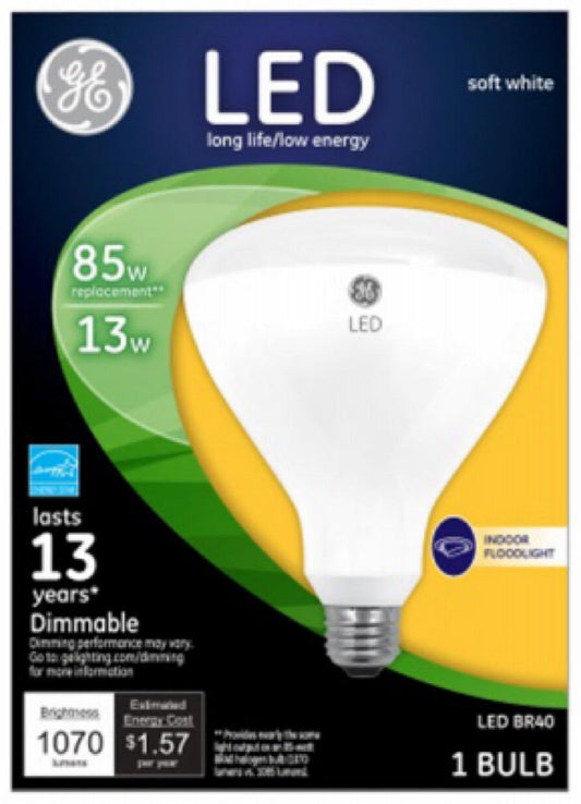 GE 13W SW BR40 FLD Bulb