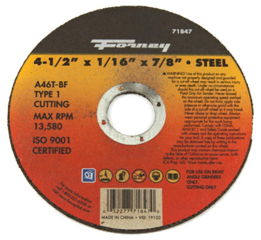 4.5x1/16x7/8 Cut Wheel