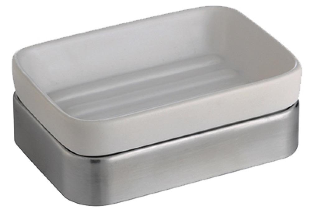 Gia WHT Cer Soap Dish