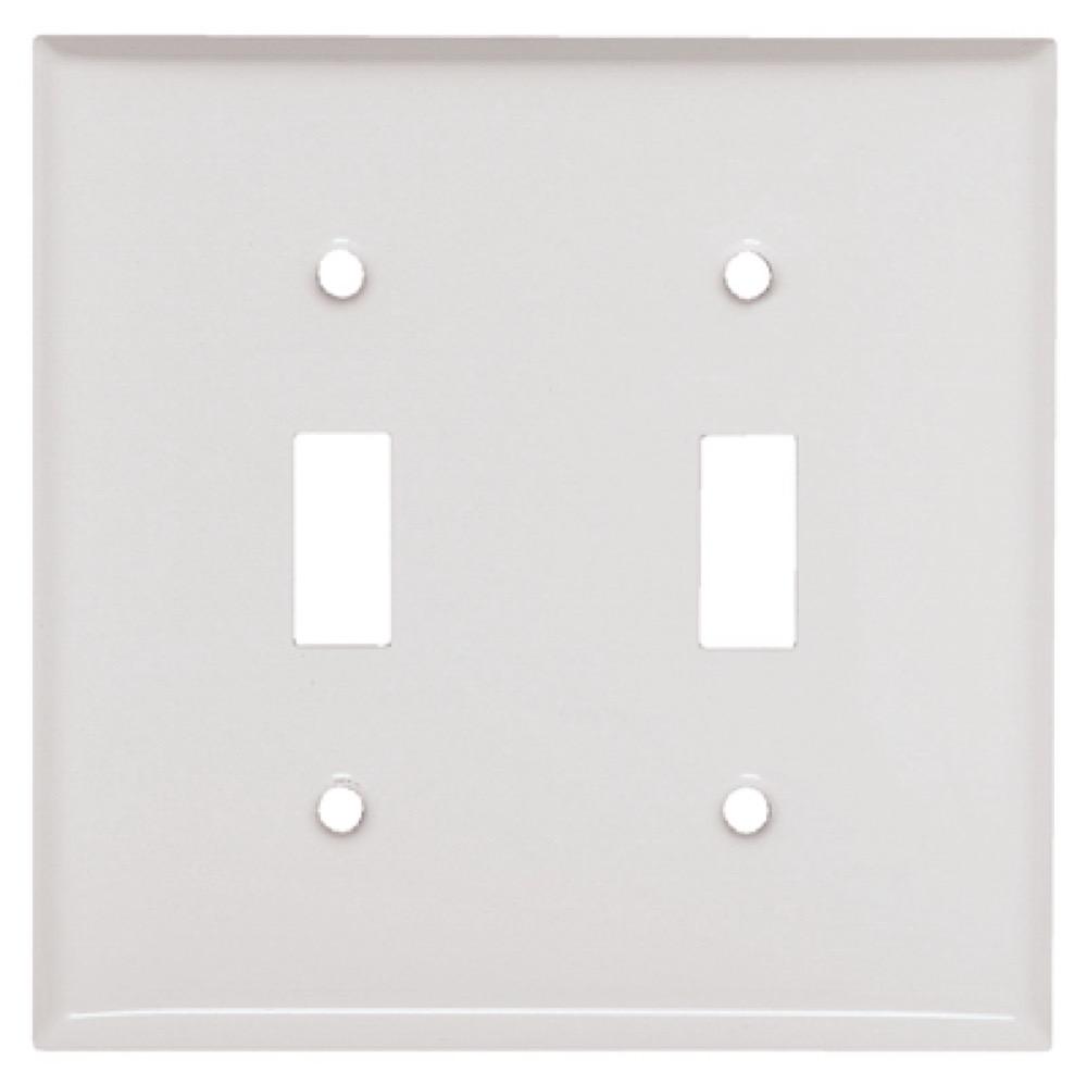 WHT 2G TOG Wall Plate