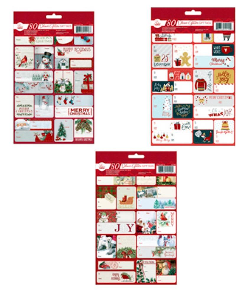 80CT Glit Gift Tags
