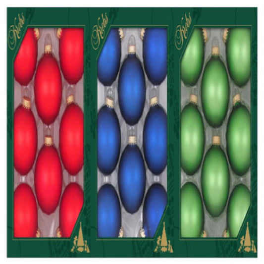 8PK Velvet GLS Ornament