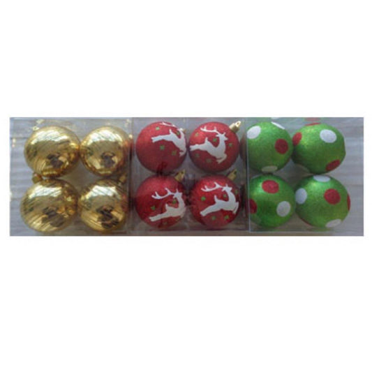 4PK Decorated Ornament