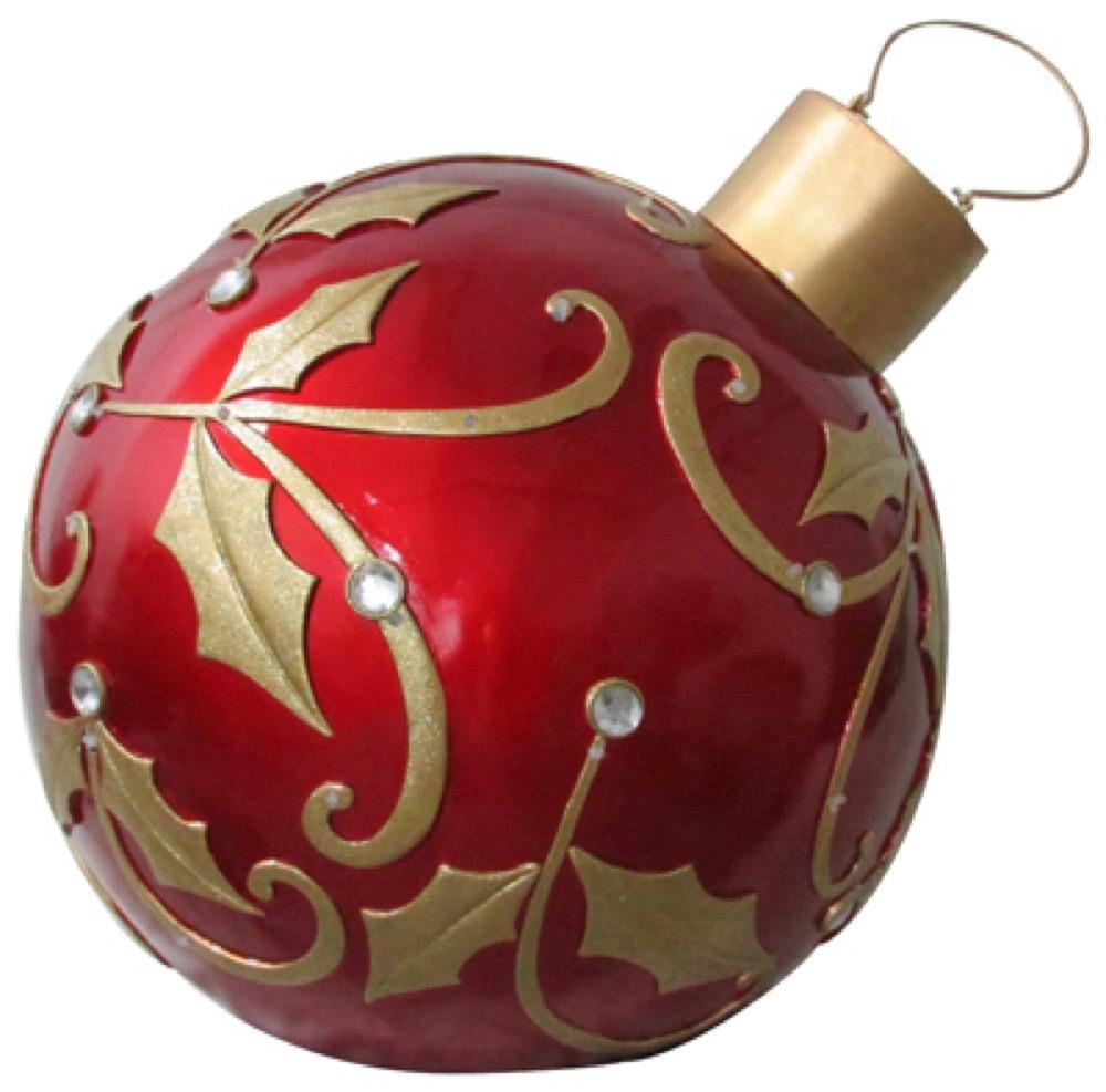 24" RED LED Ornament