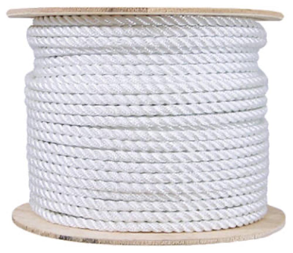 1/4"x600' WHT Nyl Rope